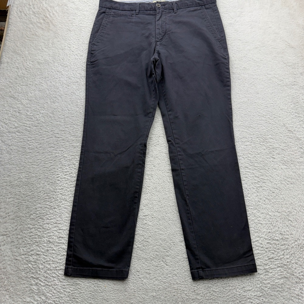 Perk Feel Good Chinos Mens 35x30 Slim Fit Stretch Dark Navy Blue Cotton Pants